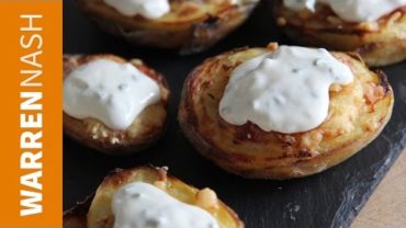 VIDEO: Potato Skins Recipe – Loaded with Cheese & Bacon – Recipes by Warren Nash