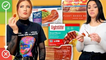 VIDEO: Tasting Most Popular VEGAN BACON Products (These AREN’T Meat?!)