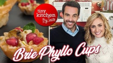 VIDEO: Brie Phyllo Cups (ft. Alexis Johnson) // Tiny Kitchen Big Taste