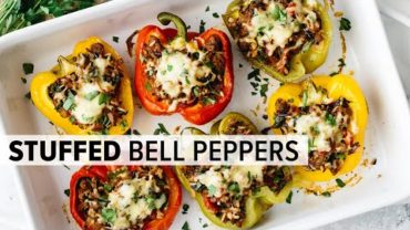VIDEO: STUFFED PEPPERS | stuffed bell peppers recipe + meal prep tips