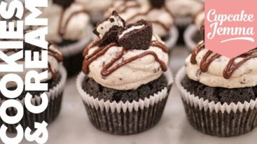 VIDEO: Cookies & Cream Oreo Cupcakes | Cupcake Jemma | Bake at Home