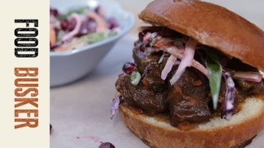 VIDEO: Beef Cheek Burger with Rainbow Slaw | John Quilter