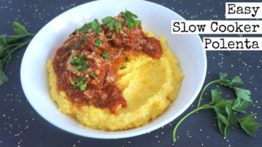 VIDEO: Easy Slow Cooker Polenta | Vegan Crockpot