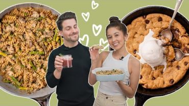 VIDEO: One Pot Date Night Ready in 1 Hour 🍝🍪