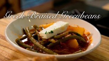 VIDEO: Greek Braised Greenbeans with Potatos/ Fasolakia