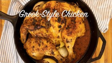 VIDEO: Quick & Easy Greek Style Spatchcocked Chicken: Ready in under an Hour!