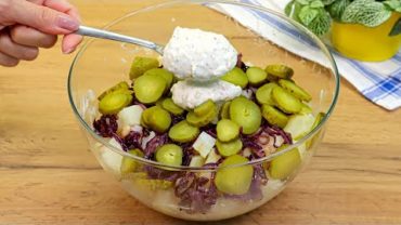 VIDEO: Der leckerste deutsche Salat! Ich werde nie müde, diesen Salat zu essen! Einfach und lecker!