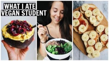 VIDEO: What I Eat In A Busy School Day + Grocery Haul (VEGAN)