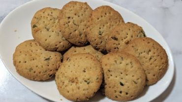 VIDEO: ajwain biscuits | ajwain biscuits recipe | ajwain biscuits recipe eggless | spicy cookies recipe