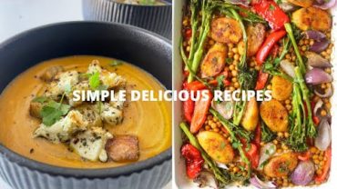 VIDEO: SIMPLE DELICIOUS MEALS // PLANTAIN TRAYBAKE + RED LENTIL SOUP