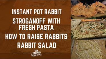VIDEO: Instant Pot Rabbit, Stroganoff with Fresh Pasta, How-To Raise Rabbits (#928)
