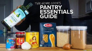VIDEO: The Beginner’s Guide to PANTRY ESSENTIALS + ORGANIZATION (w/ shopping list)