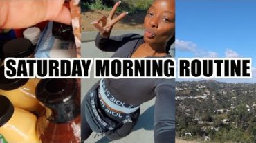VIDEO: SATURDAY MORNING ROUTINE | VEGAN FOOD HUAL , RECIPE, HIKING
