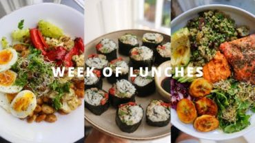 VIDEO: WEEK OF TASTY LUNCHES // intuitive + balanced eating