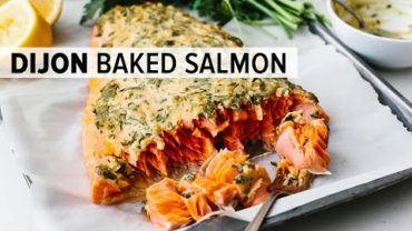 VIDEO: DIJON BAKED SALMON | my favorite easy salmon recipe
