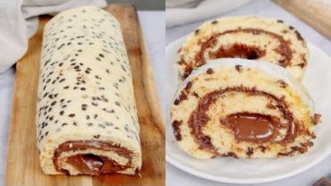 VIDEO: Swiss roll cake with chocolate chips: delicious and ready in just 15 minutes