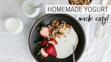 VIDEO: HOW TO MAKE HOMEMADE YOGURT | healthy yogurt from scratch