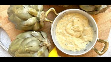 VIDEO: Cooked Artichokes and Spicy Mayo Sauce