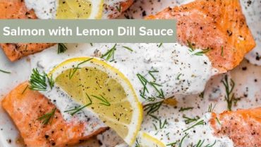 VIDEO: Salmon with Lemon Dill Sauce #shorts