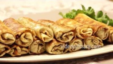 VIDEO: Savory Crepes with Mushroom Filling Recipe – VideoCulinary