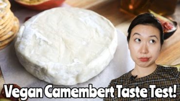 VIDEO: EATING “CULTURED” VEGAN CAMEMBERT CHEESE!! 🧀🧀