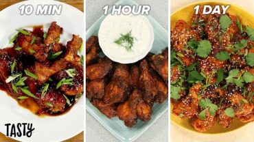 VIDEO: 10-Minute Vs. 1-Hour Vs. 1-Day Chicken Wings • Tasty