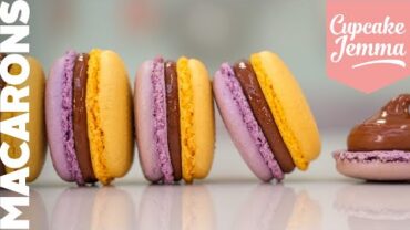 VIDEO: Passionfruit & Milk Chocolate Macarons | Cupcake Jemma Channel