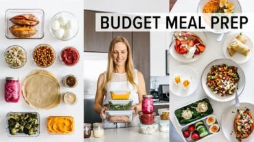 VIDEO: BUDGET MEAL PREP | healthy recipes under $3 (using high-quality ingredients)