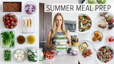 VIDEO: MEAL PREP for SUMMER | light & fresh recipes + PDF guide