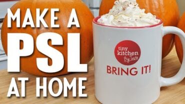 VIDEO: How to Make a Pumpkin Spice Latte at Home // Tiny Kitchen Big Taste