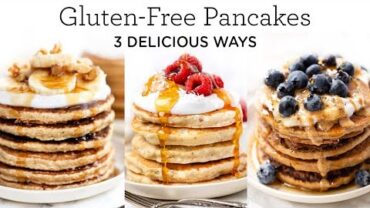 VIDEO: FLUFFY GLUTEN-FREE PANCAKES ‣‣ 3 healthy pancakes