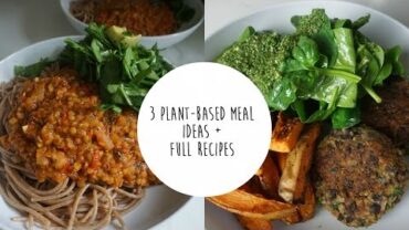 VIDEO: MEAL IDEAS + FULL RECIPES | PLANT-BASED