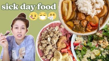 VIDEO: what we eat in a day when sick 🤒