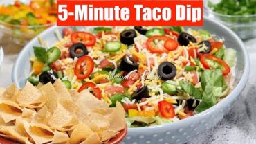 VIDEO: 5-Minute How to Taco Dip Make-ahead + Seasoning & Festive Salsa Video Recipes Bhavna’s Kitchen