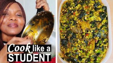 VIDEO: COOK WITH ME: Okra Soup | The Easiest, Quickest, Cheapest Nigerian Soup
