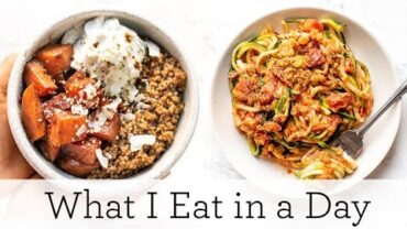 VIDEO: WHAT I EAT IN A DAY ‣‣ Easy Vegan Meal Prep Recipes