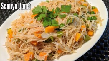 VIDEO: semiya upma recipe | vermicelli upma recipe | vegetable semiya upma