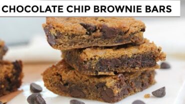 VIDEO: Chocolate Chip Brownie Bars | Vegan + Paleo + Grain-Free