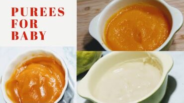 VIDEO: carrot puree/Apple puree/sweet potato puree/ healthy baby food recipes/baby led weaning recipes