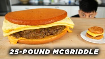 VIDEO: I Made A Giant 25-Pound McGriddle