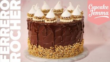 VIDEO: Ferrero Rocher Cake Recipe: Chocolate & Hazelnut Perfection! | Cupcake Jemma Channel