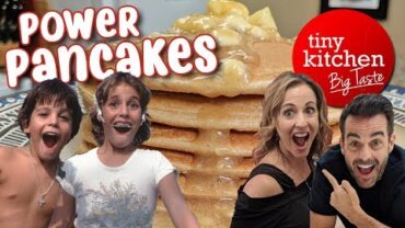 VIDEO: Power Pancakes (ft. My Sister, Barb) // Tiny Kitchen Big Taste