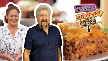 VIDEO: Guy Fieri and Antonia Lofaso Eat Pastellón de Amarillo | Diners, Drive-Ins and Dives | Food Network