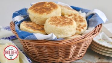 VIDEO: How to Make English Muffins | No Oven Needed | Bigger Bolder Baking