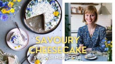 VIDEO: Swedish Savoury Cheesecake for Midsummer | Vegan and Gluten Free