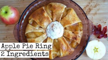 VIDEO: Vegan Apple Pie Ring | 2 Ingredients | 20 Minutes