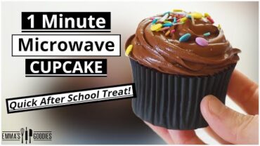 VIDEO: 1 Minute Microwave CUPCAKE ! The EASIEST Chocolate Cupcake Recipe
