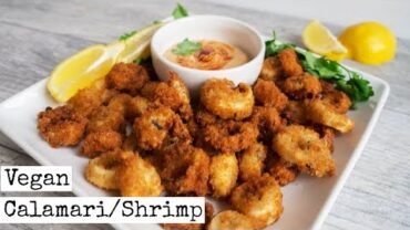 VIDEO: Vegan Calamari & Shrimp | “Seafood” Recipe