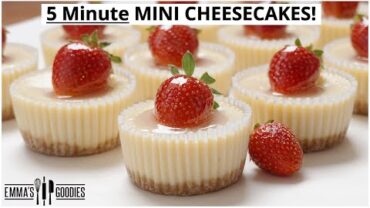 VIDEO: EASY 5 Minute MINI CHEESECAKES | Cheesecake bites 2 WAYS !