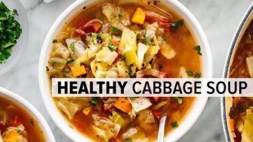VIDEO: CABBAGE SOUP | super easy, vegetarian soup for a healthy diet